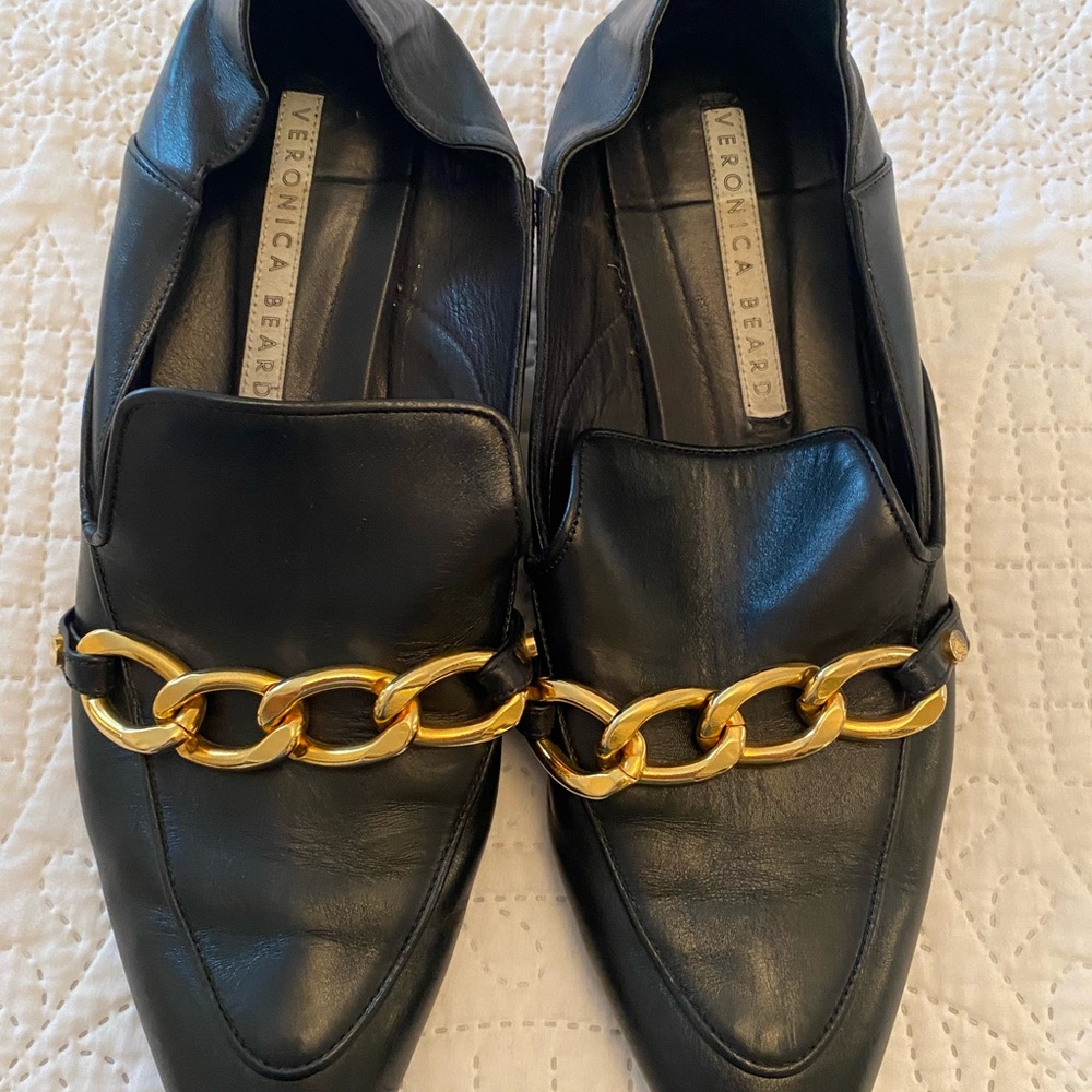 Veronica Beard Black Jaxon Loafers